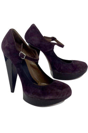 Current Boutique-Marni - Purple Suede Platform Heels Sz 9