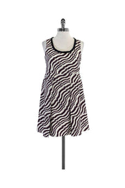 Current Boutique-Marni - White & Maroon Bird Tessellation Cotton Dress Sz 6