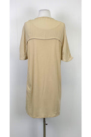 Current Boutique-Massimo Dutti - Tan T-Shirt Dress w/ Keyhole Front Sz XS