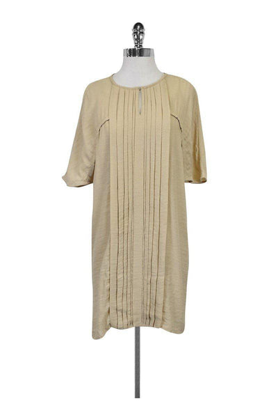 Current Boutique-Massimo Dutti - Tan T-Shirt Dress w/ Keyhole Front Sz XS