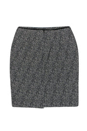Current Boutique-Max Mara - Black & Beige Patterned Pencil Skirt Sz 4