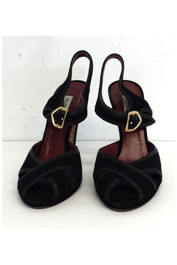 Current Boutique-Max Mara - Black Sandal Heels Sz 7