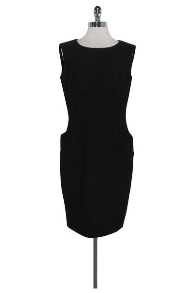 Current Boutique-Max Mara - Black Sheath Dress w/ Pockets Sz L