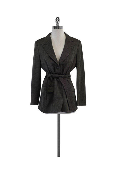 Current Boutique-Max Mara - Black & White Wool Tweed Jacket Sz 8