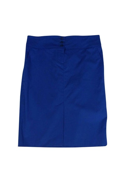Current Boutique-Max Mara - Blue Pencil Skirt Sz 12