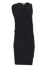 Current Boutique-Max Mara - Charcoal Sleeveless Shift Dress Sz 10