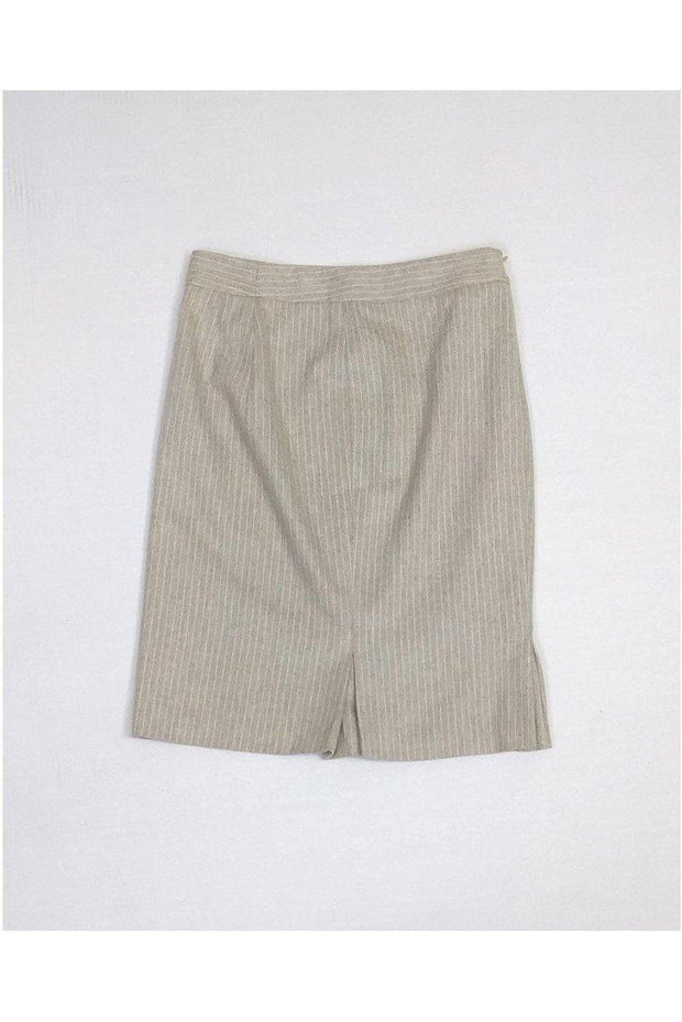 Current Boutique-Max Mara - Cream Striped Skirt Sz 6