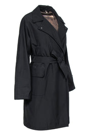 Current Boutique-Max Mara - Dark Olive Two-In-One Trench Coat w/ Detachable Vest Sz 16