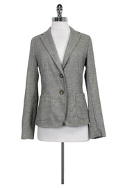 Current Boutique-Max Mara - Grey Wool Blend Blazer Sz 8