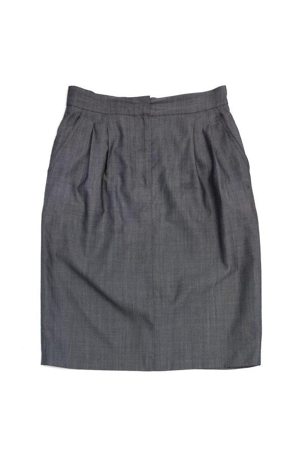 Current Boutique-Max Mara - Grey Wool Blend Suit Skirt Sz 4
