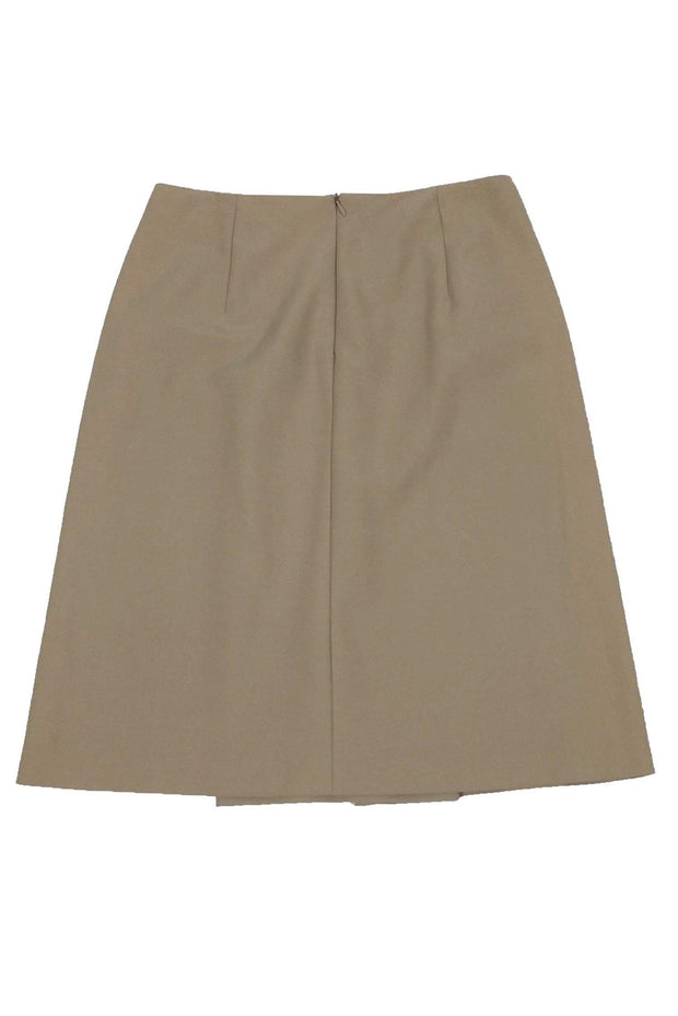 Current Boutique-Max Mara - Khaki Cotton Skirt Sz 8