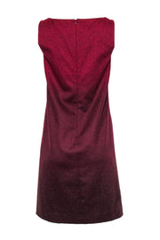 Current Boutique-Max Mara - Red Fuzzy Wool Blend Shift Dress Sz 6