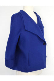 Current Boutique-Max Mara - Royal Blue Wool Blend Jacket Sz 12