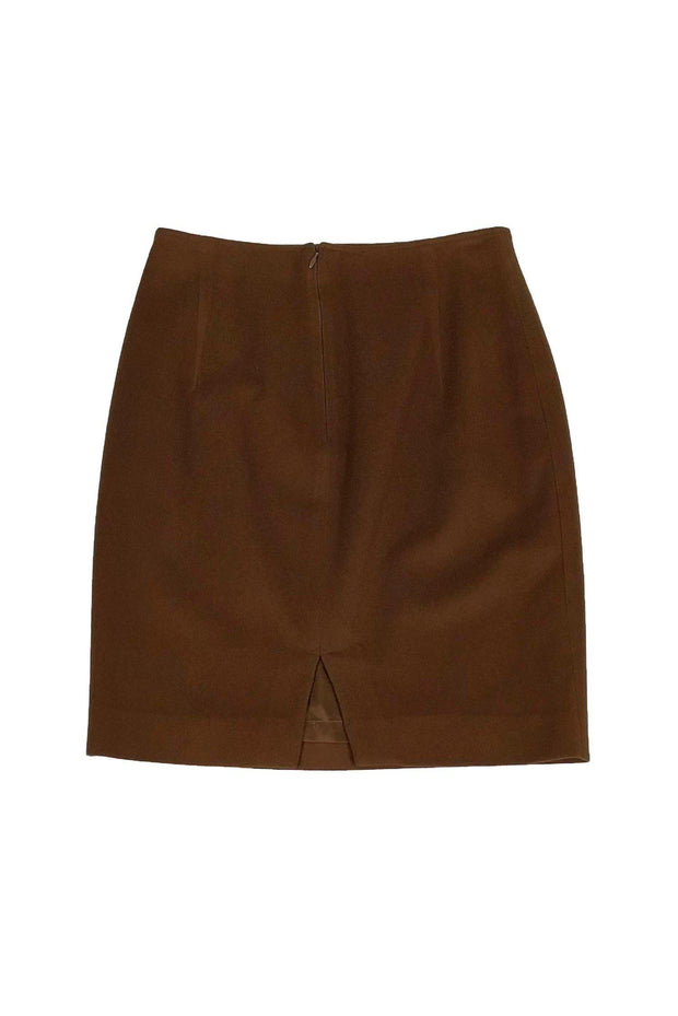 Current Boutique-Max Mara - Tan Wool Pencil Skirt Sz 8
