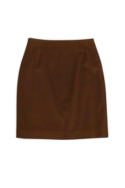 Current Boutique-Max Mara - Tan Wool Pencil Skirt Sz 8