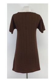 Current Boutique-Mayle - Brown Short Sleeve Sweater Dress Sz S