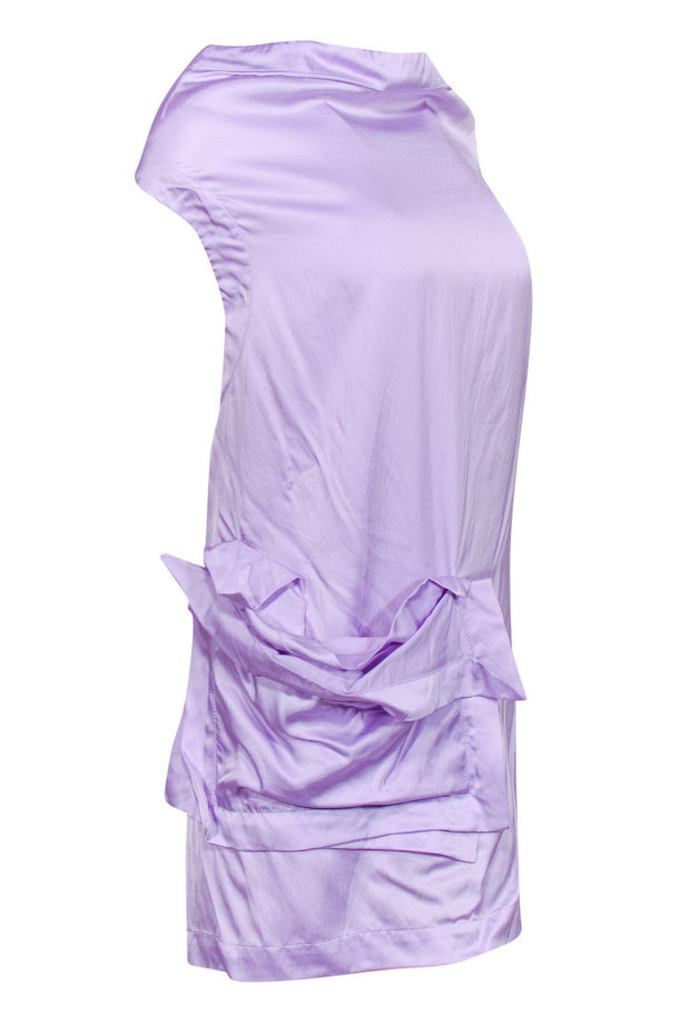 Current Boutique-McQ Alexander McQueen - Purple Halter Dress Sz 10