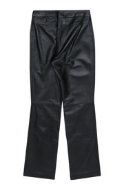 Current Boutique-Michael Hoban North Beach - Vintage Black Leather High Waisted Pants Sz 2