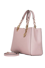 GENUINE MICHAEL KORS Small Pink Tote Bag & Matching Baby Pink Purse Gold  Chain £50.00 - PicClick UK