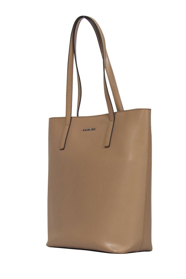 Current Boutique-Michael Kors - Beige Smooth Leather Large Tote