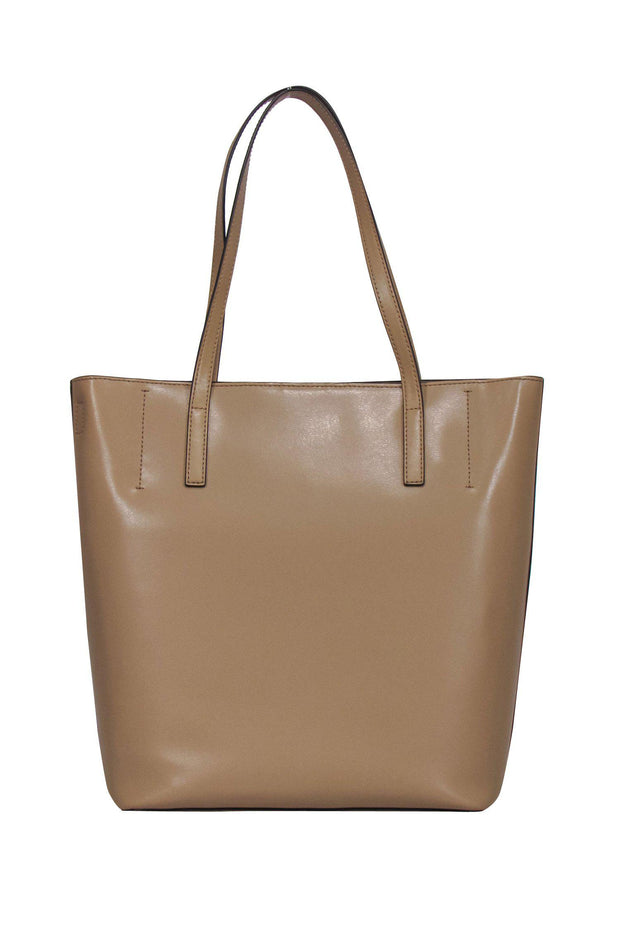 Current Boutique-Michael Kors - Beige Smooth Leather Large Tote
