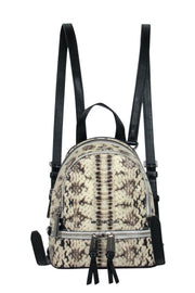 Current Boutique-Michael Kors - Beige Snakeskin Embossed Mini Backpack
