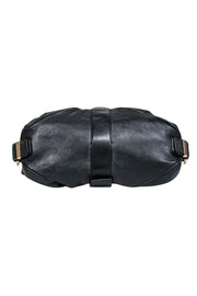 Current Boutique-Michael Kors - Black Leather Slouchy Shoulder Bag w/ Buckles