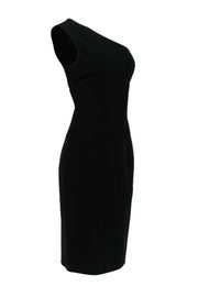 Current Boutique-Michael Kors - Black One-Shoulder Sleeveless Sheath Dress Sz 8
