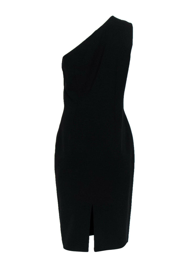 Current Boutique-Michael Kors - Black One-Shoulder Sleeveless Sheath Dress Sz 8