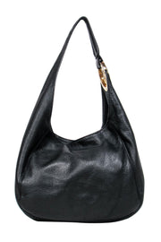 Current Boutique-Michael Kors - Black Pebbled Leather Hobo Shoulder Bag
