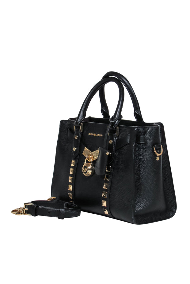 Michael Kors - Black Pebbled Leather Structured Convertible