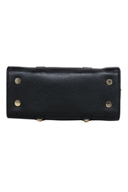 Current Boutique-Michael Kors - Black Pebbled Leather Structured Convertible Crossbody w/ Studded Trim & Lock