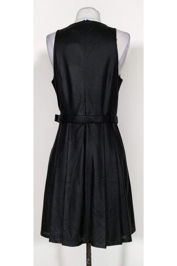 Current Boutique-Michael Kors - Black Perforated Fit & Flare Dress Sz 6