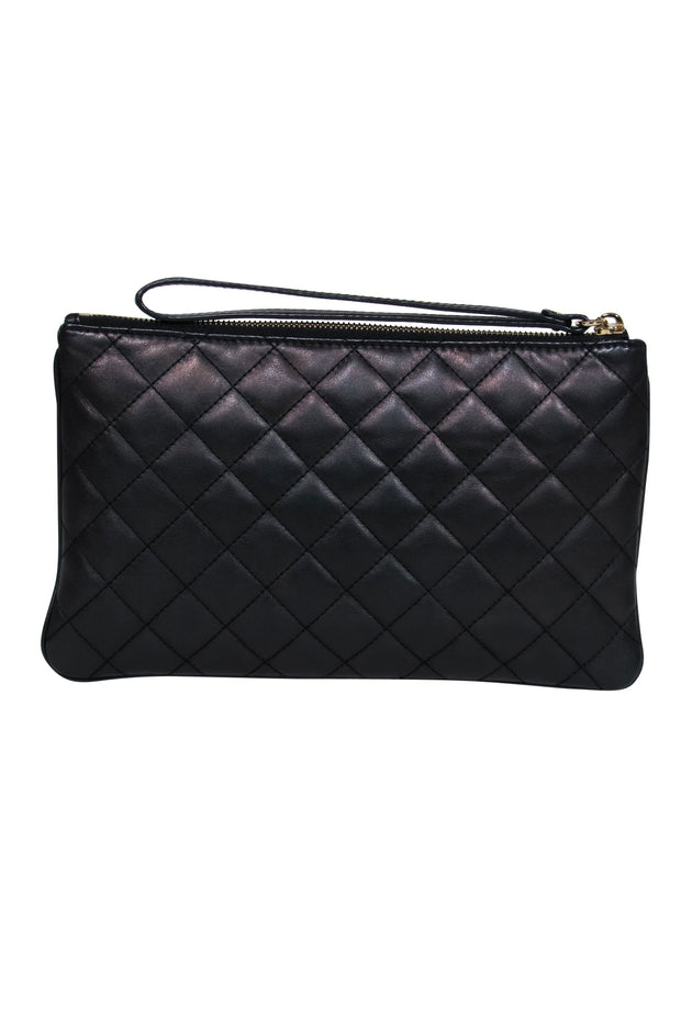Current Boutique-Michael Kors - Black Quilted Leather Clutch