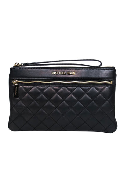 Current Boutique-Michael Kors - Black Quilted Leather Clutch