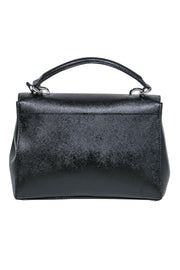 Current Boutique-Michael Kors - Black Textured Leather Convertible Crossbody