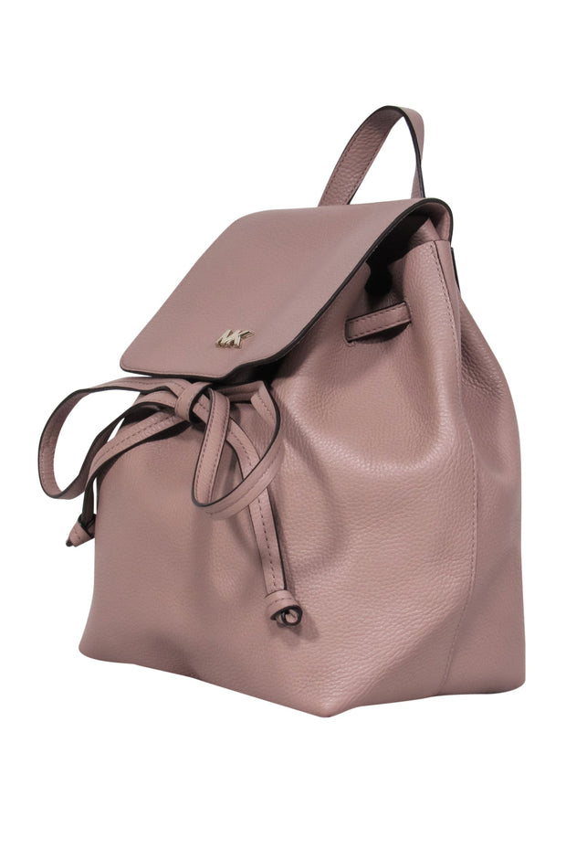 Current Boutique-Michael Kors - Blush Pebbled Leather Drawstring Backpack