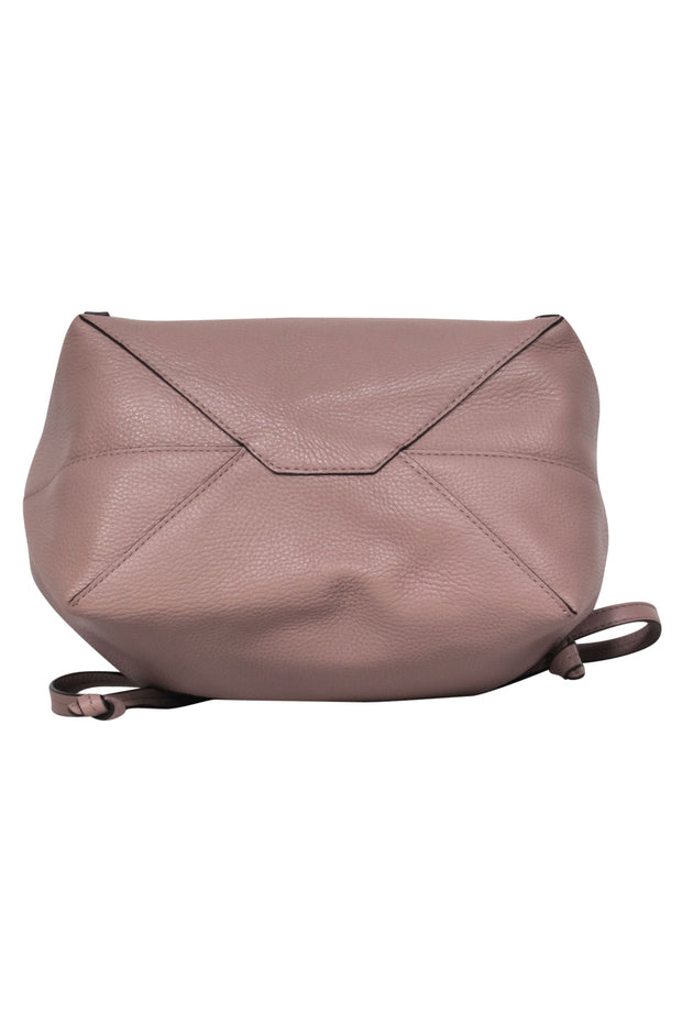 Michael Kors - Blush Pebbled Leather Drawstring Backpack – Boutique