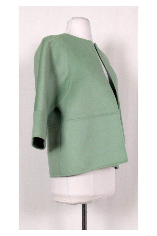 Current Boutique-Michael Kors - Celadon Green Open Cropped Jacket Sz 8