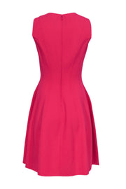 Current Boutique-Michael Kors Collection - Ruby Pink Sleeveless Fit & Flare Dress Sz 4
