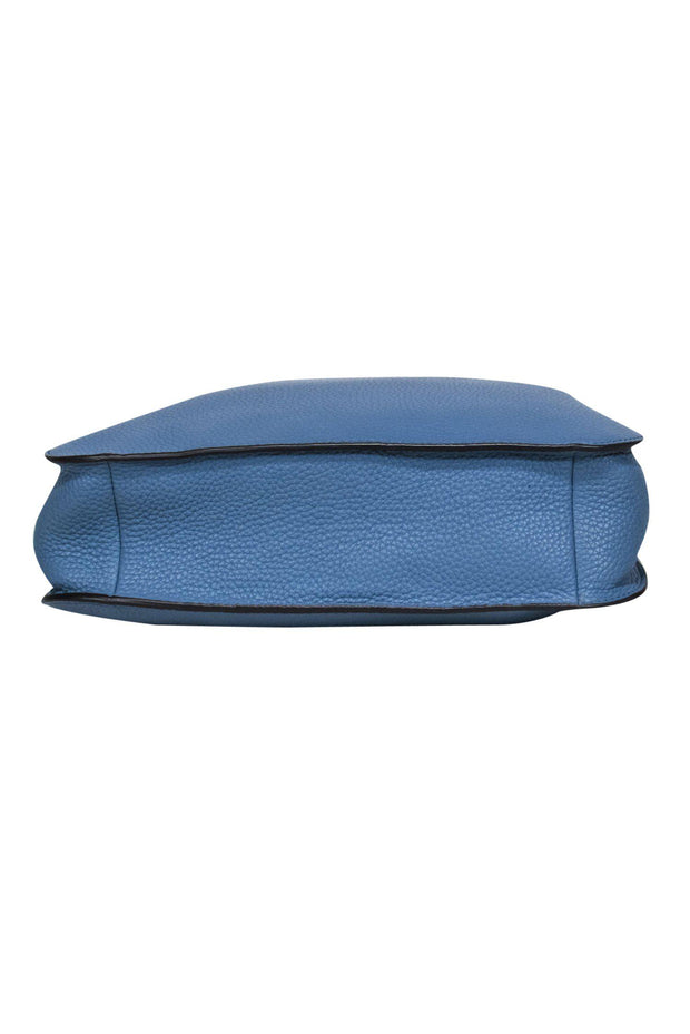 Buy the Michael Kors Blue Pebbled Leather Crossbody Bag