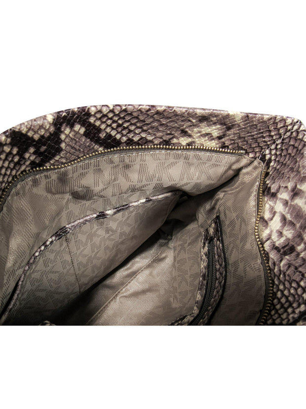 Current Boutique-Michael Kors - Grey Snakeskin Shoulder Bag