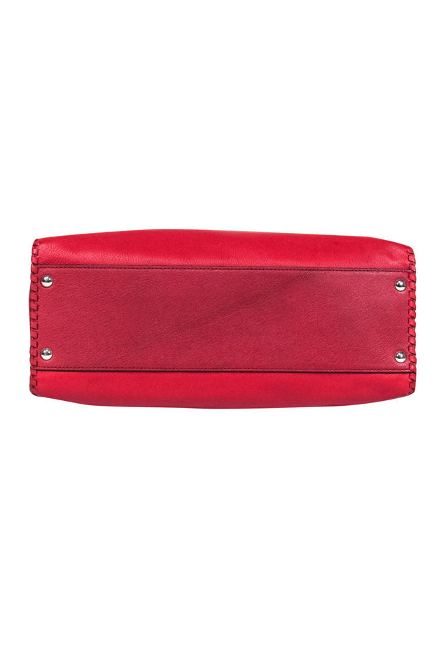 Michael Kors - Large Red Pebbled Leather Shoulder Bag – Current