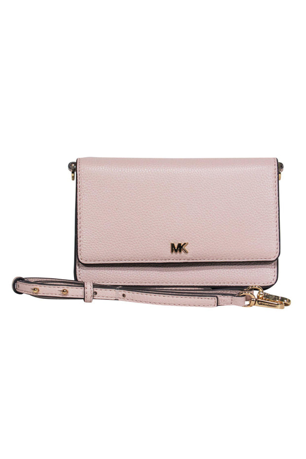Michael Kors - Light Pink Pebbled Leather Crossbody – Current Boutique