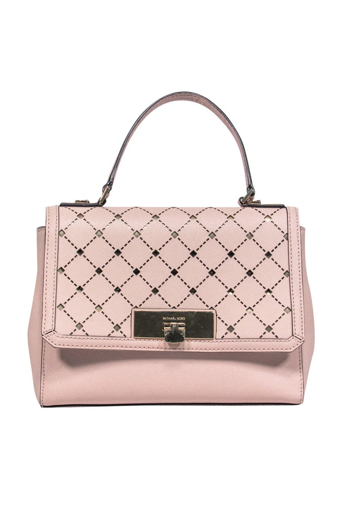 Michael Kors Sylvia Tri-Color Satchel Bag, Soft Pink/Light Cream/Fawn :  Clothing, Shoes & Jewelry - Amazon.com