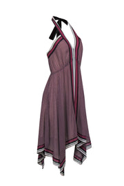 Current Boutique-Michael Kors - Purple Printed Halter Dress Sz S