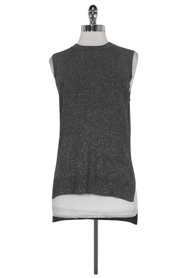 Current Boutique-Michael Kors - Silver Sleeveless Knit Tank Sz XS