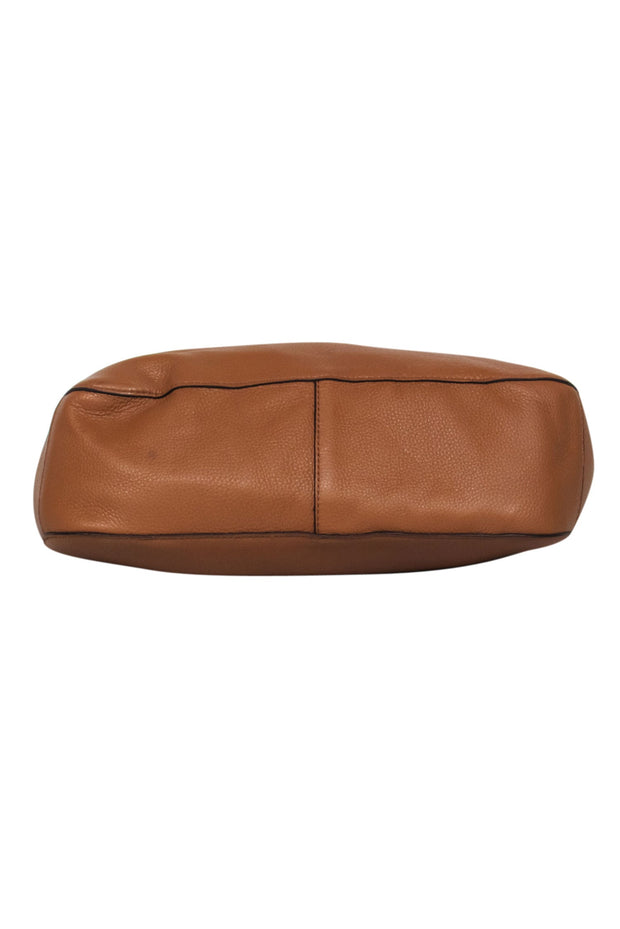 Current Boutique-Michael Kors - Tan Pebbled Leather Hobo Bag w/ Fringe charm