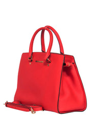 Current Boutique-Michael Kors - Tomato Red Structured "Selma" Satchel