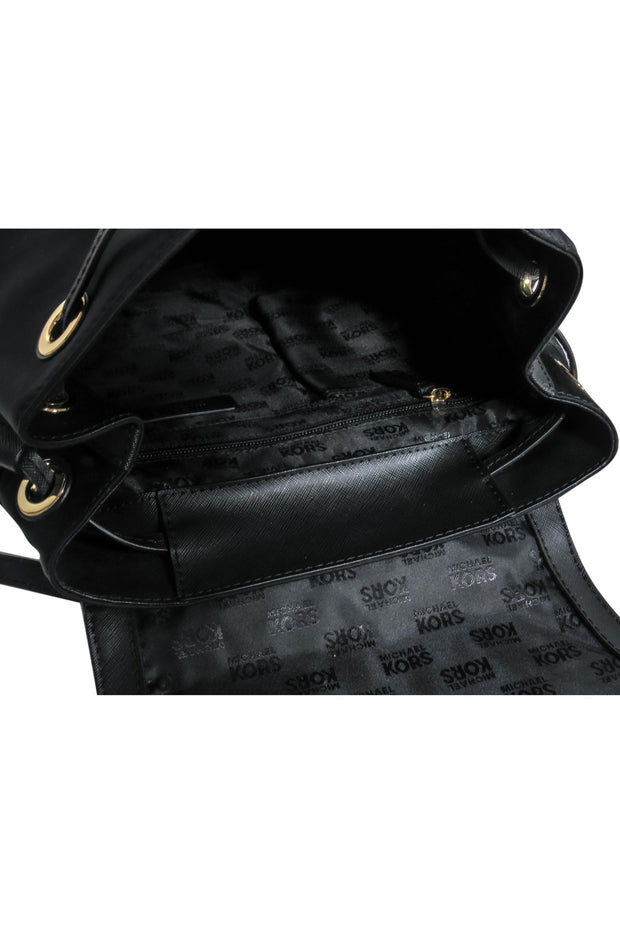 Michael Michael Kors - Black Nylon Backpack – Current Boutique